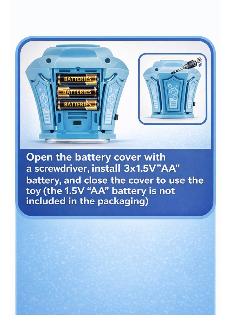 F.A.M.S Kids Bubble Machine with Music & Lights – Outdoor Bubble Maker Toy with Stable Stand, 150ml Bubble Solution Included - Image 4